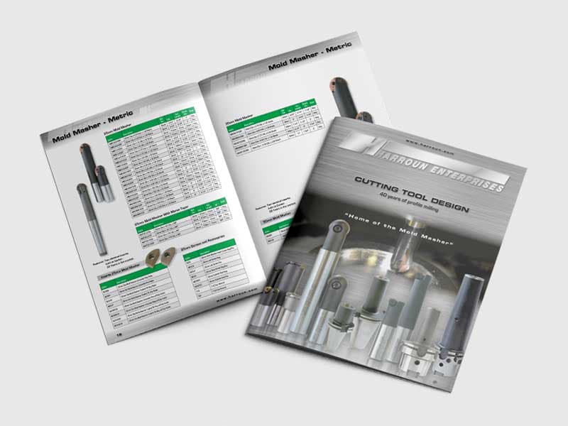 Cover and spread of Harroun catalog