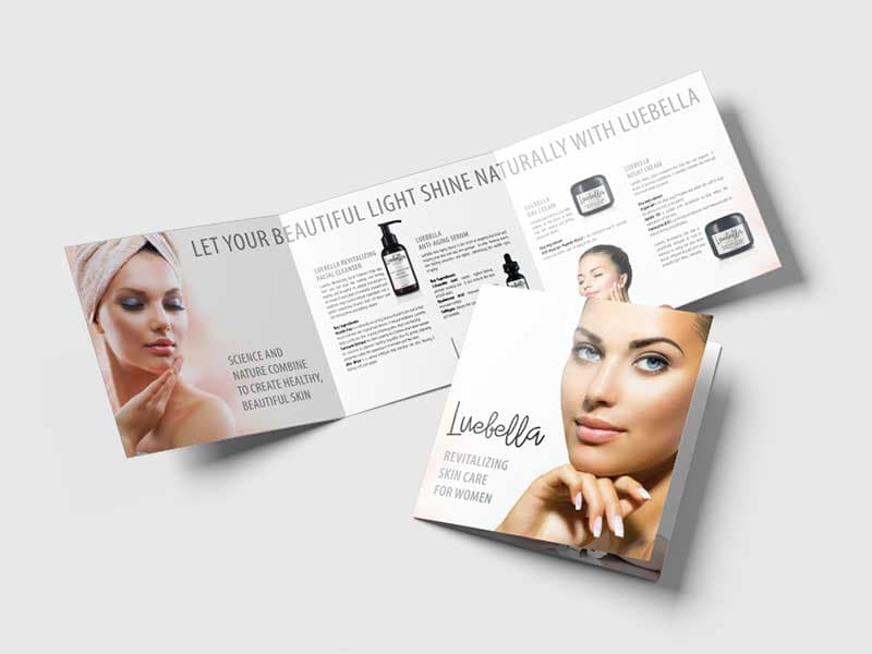 Printed brochure for Luebella