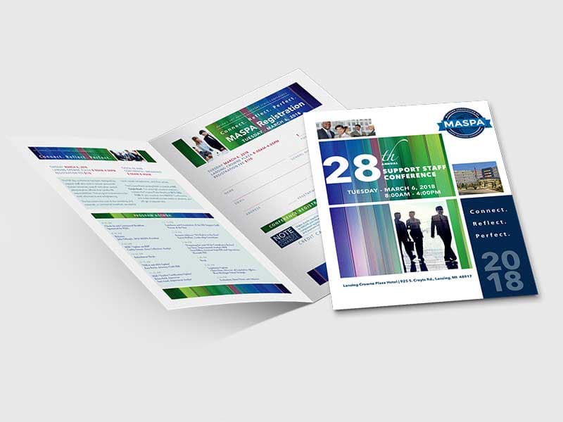 Printed brochure for MASPA